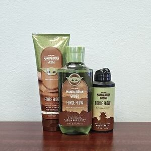 Bath & Body Works Star Wars FORCE FLOW Limited Edition 3 Piece Bundle